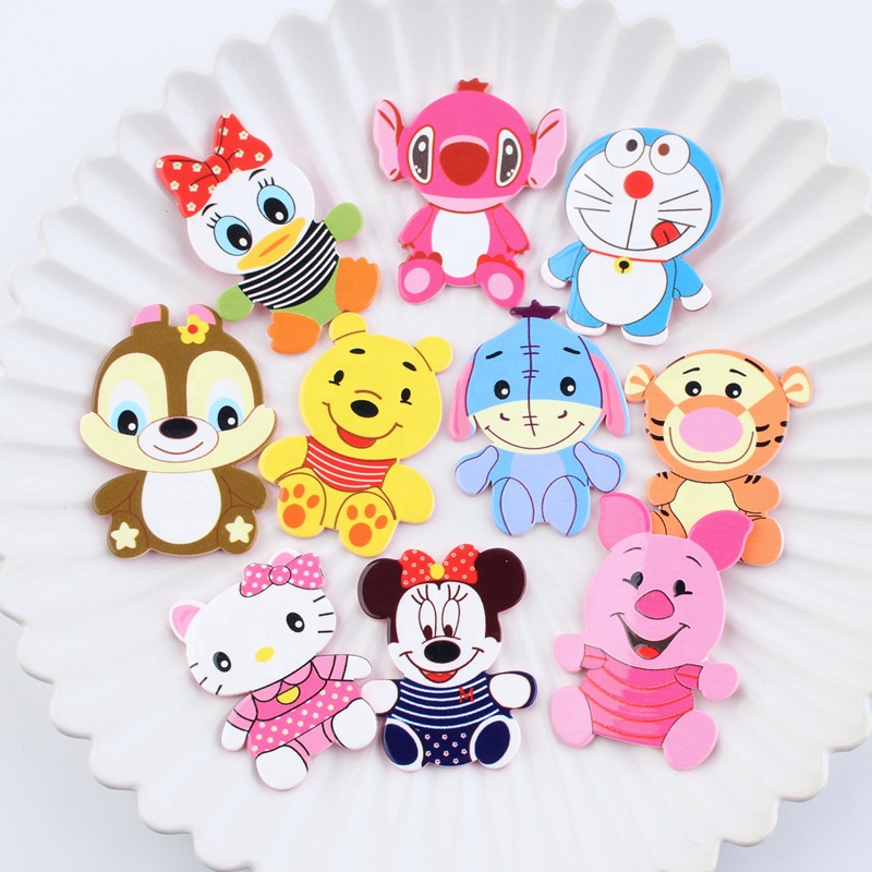 2021 Новая смола устойчивый Dingdong/кошка/Микки», с Минни Маус, с рисунком «Hello Kitty», костюм с принтом тигра подвески из смолы с героями мультфильмов аксессуары для украшения