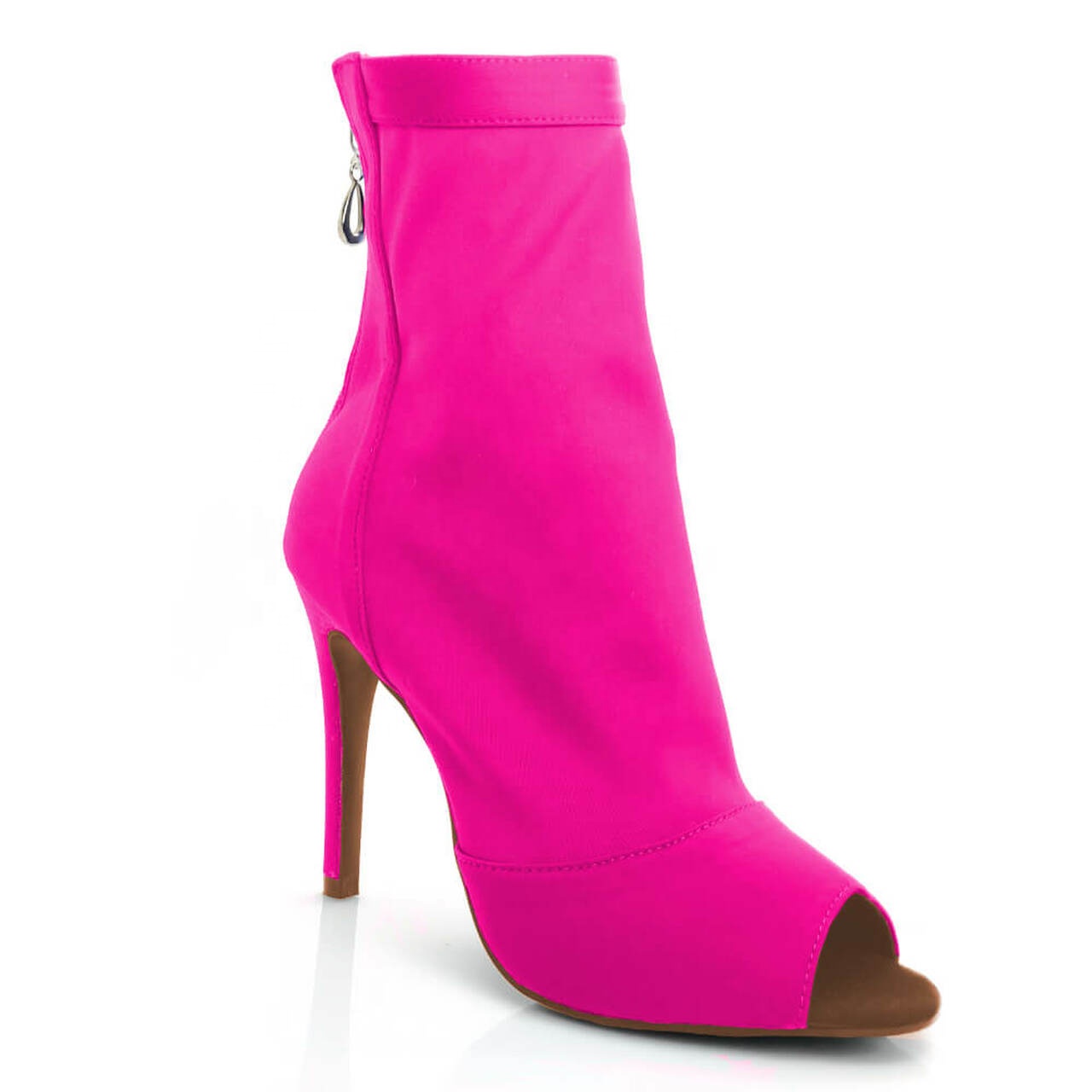 10cm Heel Pink Satin Latin Salsa Ballroom Dance Shoes for Dancing New Arrival Latin Dance Women Professional