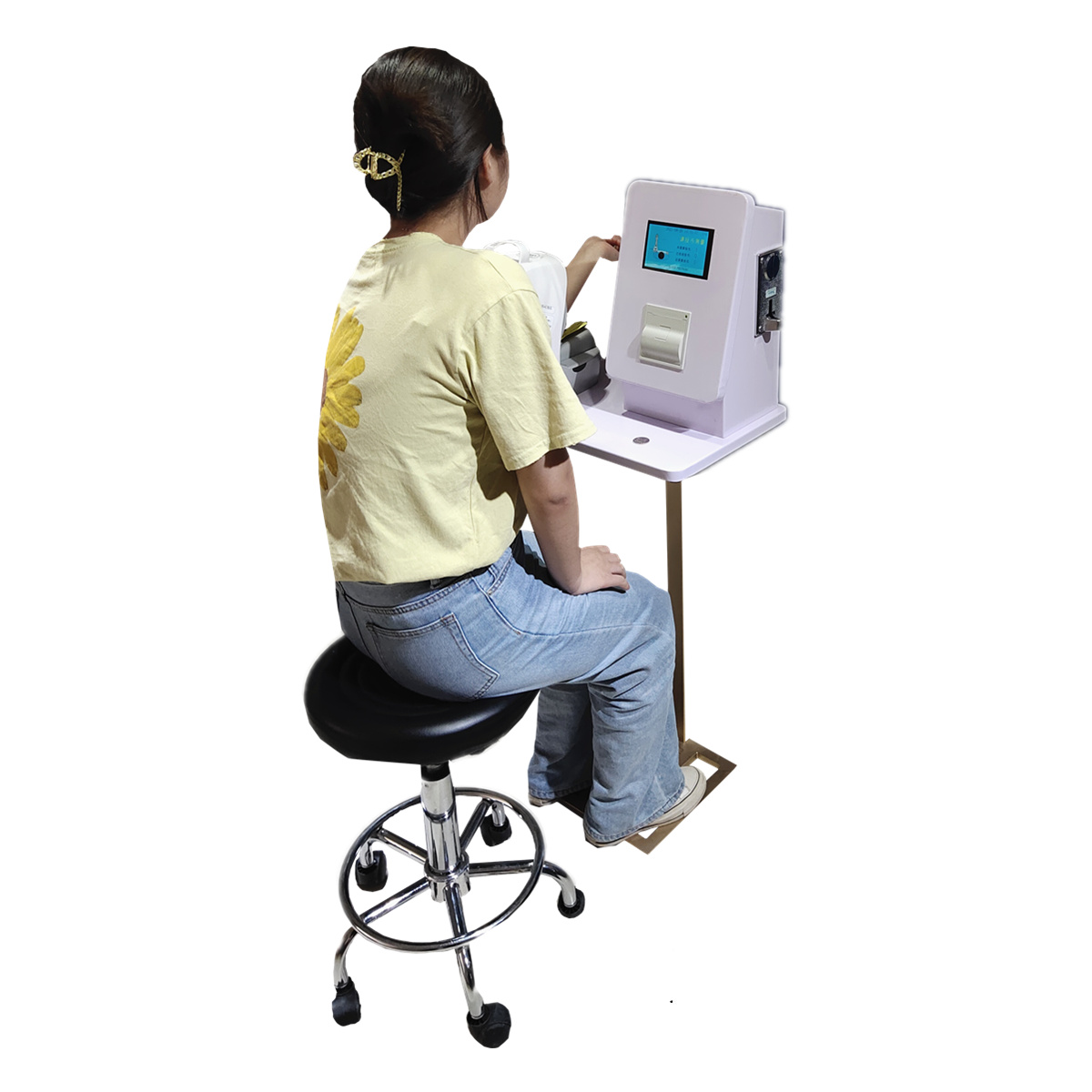 Print coin Upper Arm Sphygmomanometer Digital BP Blood Pressure Monitor Meter With ISO   CE