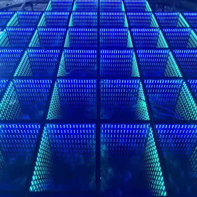 Высококачественный RGB зеркальный стеклянный СВЕТОДИОДНЫЙ танцпол кирпичные огни для дискотеки ночного клуба