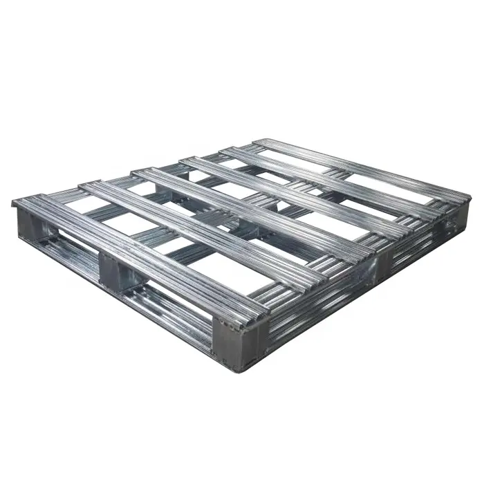 Hot sale heavy duty stackable flat euro size single-faced Palette metal steel pallet