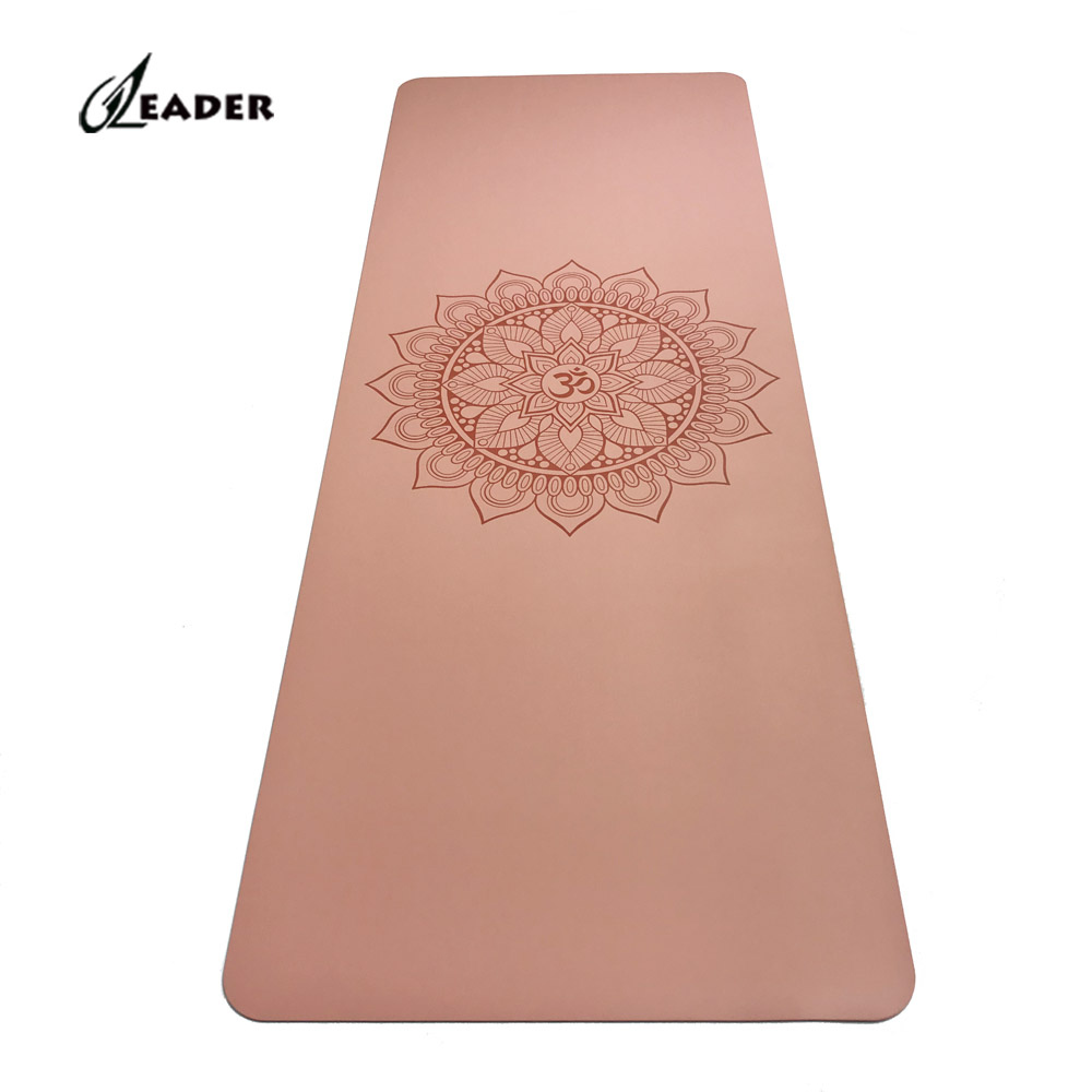 Non-slip Mat Customized Color Printing Workout Fitness Mat Print PU yoga mat