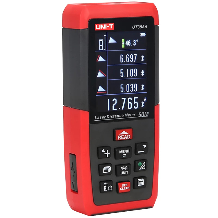 Профессиональный UNI-T UT395A 0,05 ~ 50 м растояний и объемов цифровой лазерный дальномер