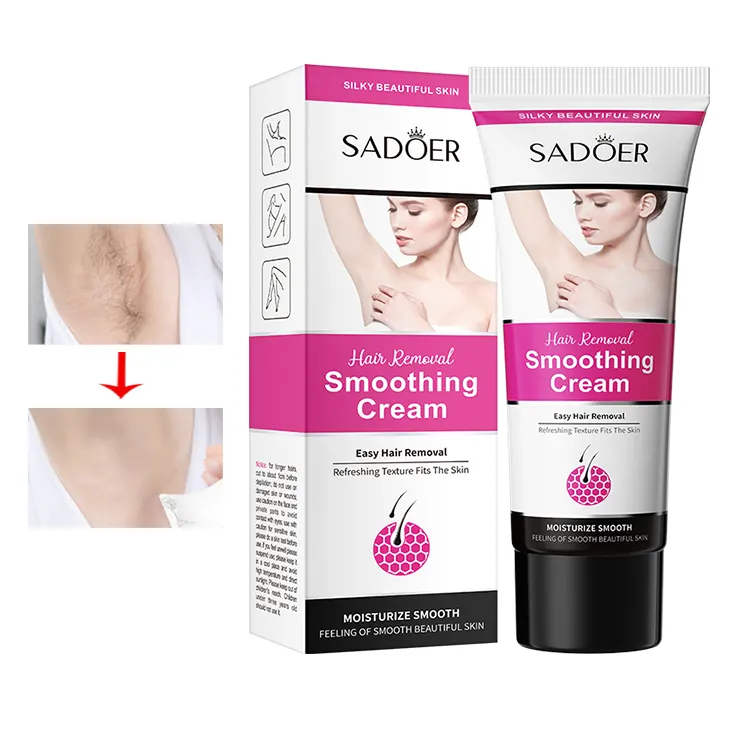 50g OEM SADOER Painless Body Hair Removal Armpit Hands Legs Hair Removal Cream for men and women