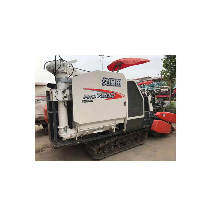 Высокоточный уборочный комбайн Kubota 758Q, уборочный комбайн для риса и изнасилования