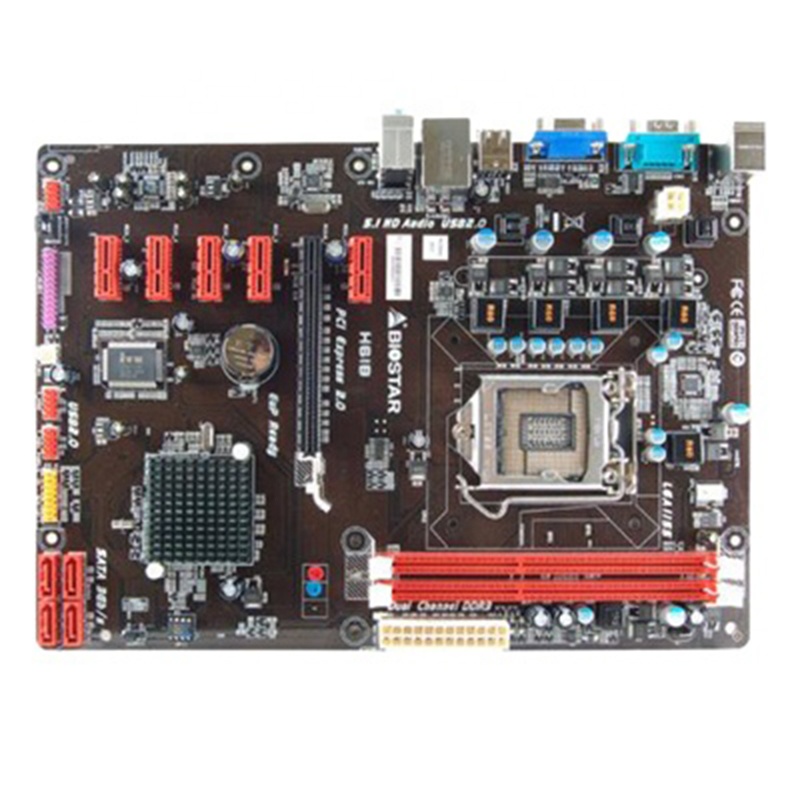 H61 BTC PRO Original for Biostar H61B H61 LGA 1155 DDR3 6PCIE 6GPU Mining board ATX USB2.0 ATX