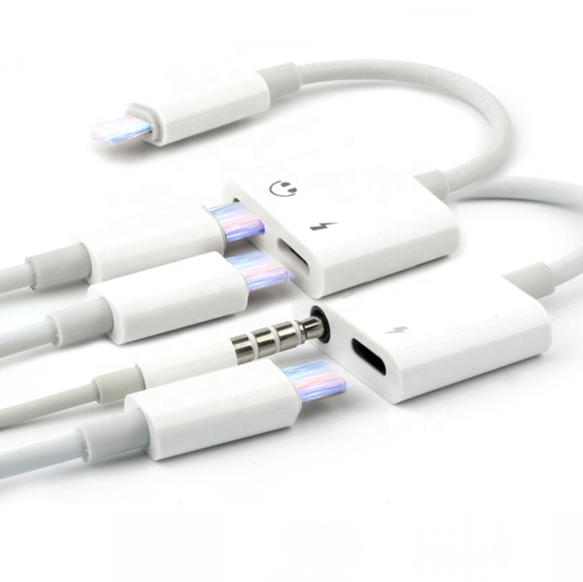Заводская розетка Lightning Splitter адаптер аудио Музыка Наушники зарядное устройство 2 в 1 для Apple iPhone