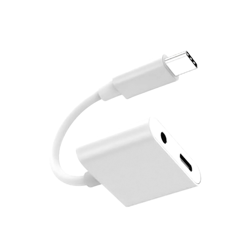 Merlin Riel Type C To 3.5mm Jack 2 In 1 Audio Aux Adapter Usb C To 3.5mm Jack Aux Adapter
