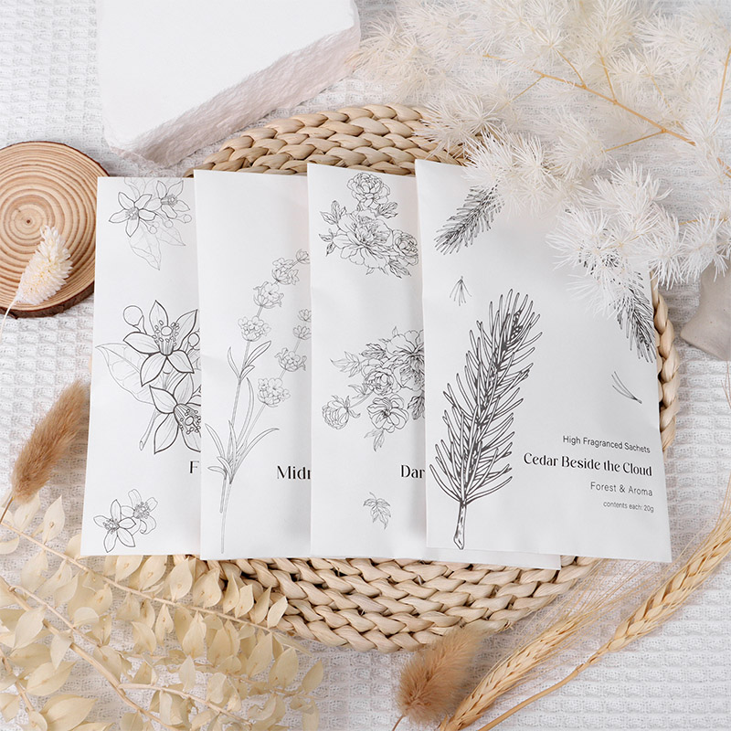 Wholesale wardrobe scented sachet bags strong fragrance scented sachet 20g Vermiculite sachet