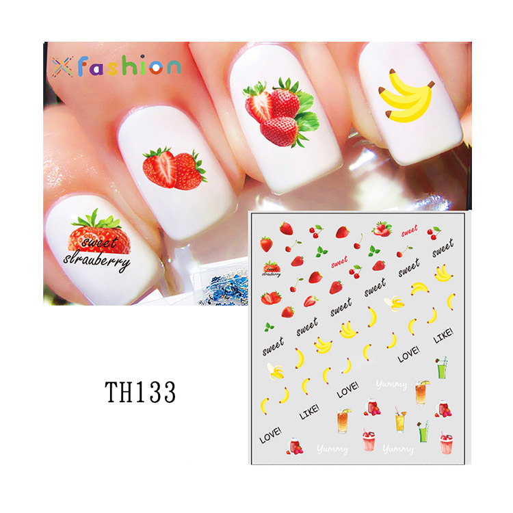 factory wholesale Cartoon Stickers Children Manicure Wraps Nail Art Decorations Decals designer water decals nail stencils