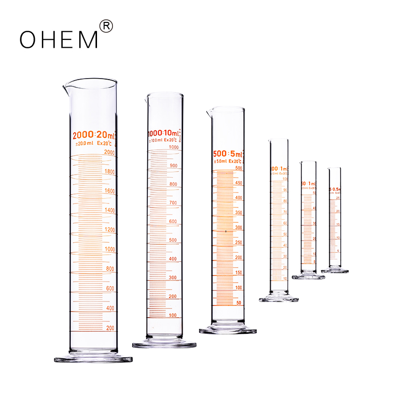 Thickened transparent food grade with scale Round bottom measuring cylinder