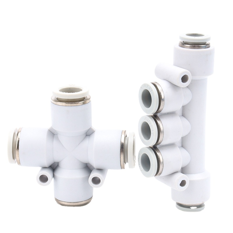 Low price of 5 Way Quick Coupling Elbow Standard Plastic Threaded Pipe Fittings