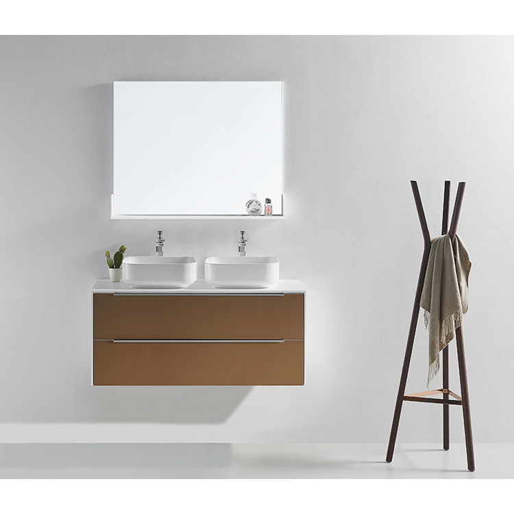 Plywood Solid Wood Wholesale Wall Mounted Cabinet Vanities For Bathroom
