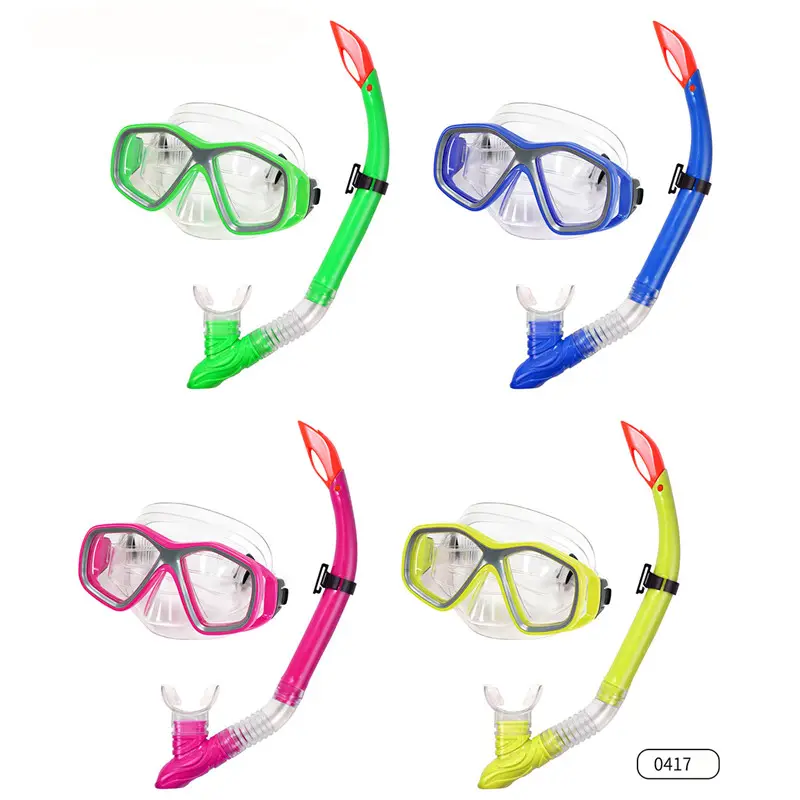 Factory  Wholesale No Leaking Anti Fog  Scuba Anti Leak Swimming Glasses Snorkel Mask Set