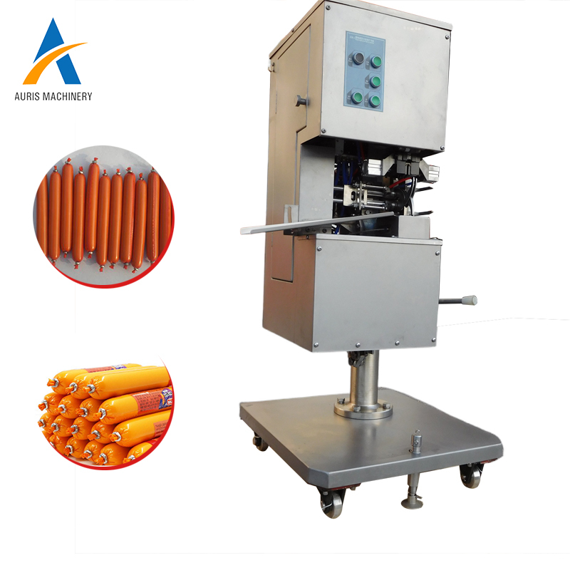 Fully Automatic Pork Beef Sausage Maker Enema Stuffer Aluminum Wire Punching Machine Double Sealing Clipping Machine