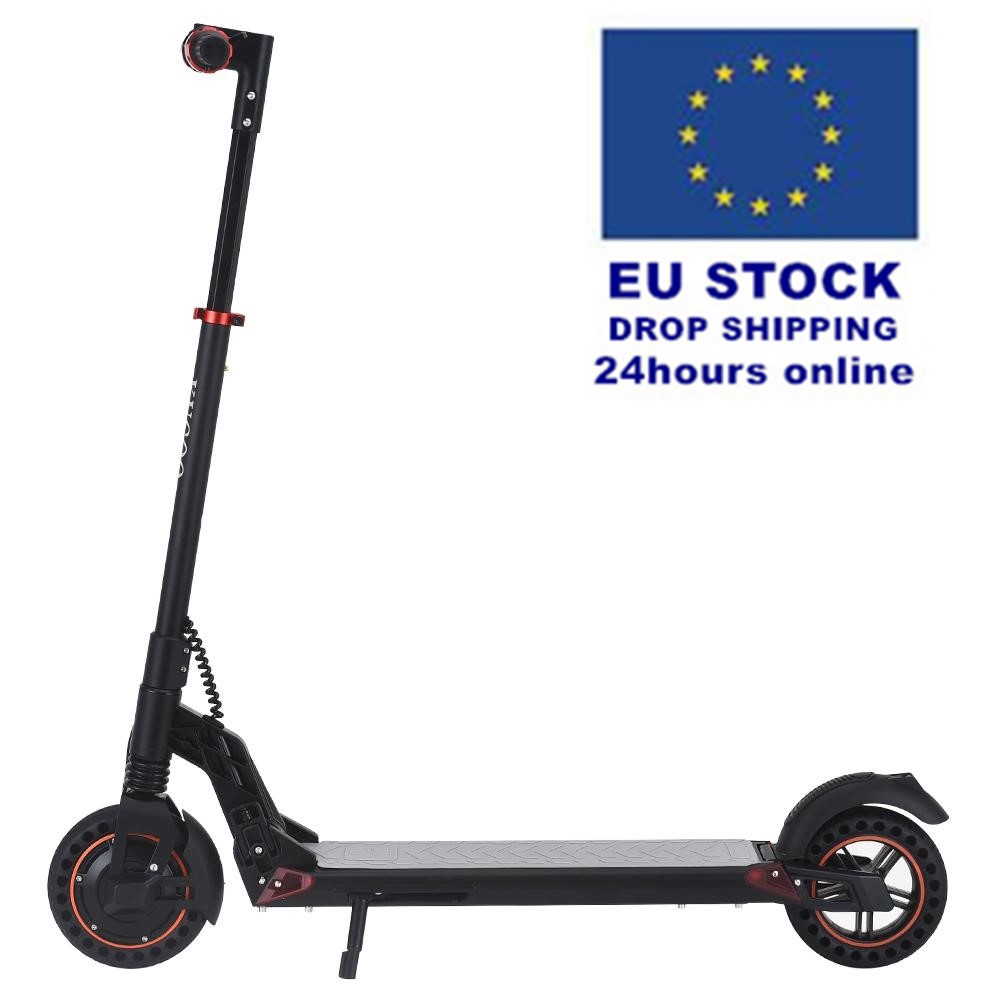 Новое поступление Европейский запас KUGOO S1 Plus складной E-Scooter 350W мотор 30 км/ч Максимальная скорость 7.5Ah батарея 20-25 км Диапазон Электрический скутер