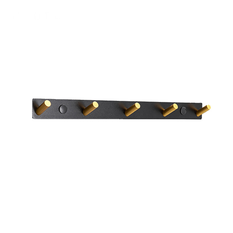 Black Nordic Decoration Wall Mounted Metal Living Room Wardrobe Towel Jacket Clothes Wall Hook