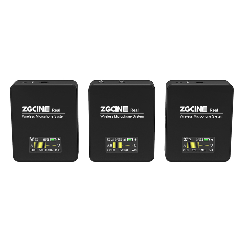 Беспроводной петличный микрофон ZGCINE GO 1V2, микрофон для записи смартфона, для цифровой зеркальной камеры, смартфона