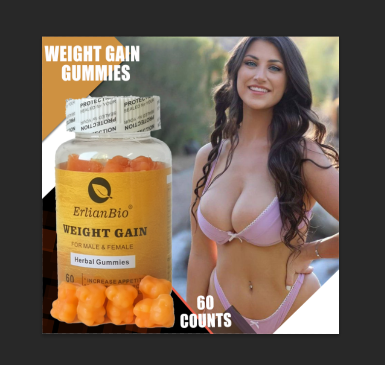 Private brand Natural Vitamin Energy gummies Muscle gain fast weight gain without burden vegetarian weight gain gummies