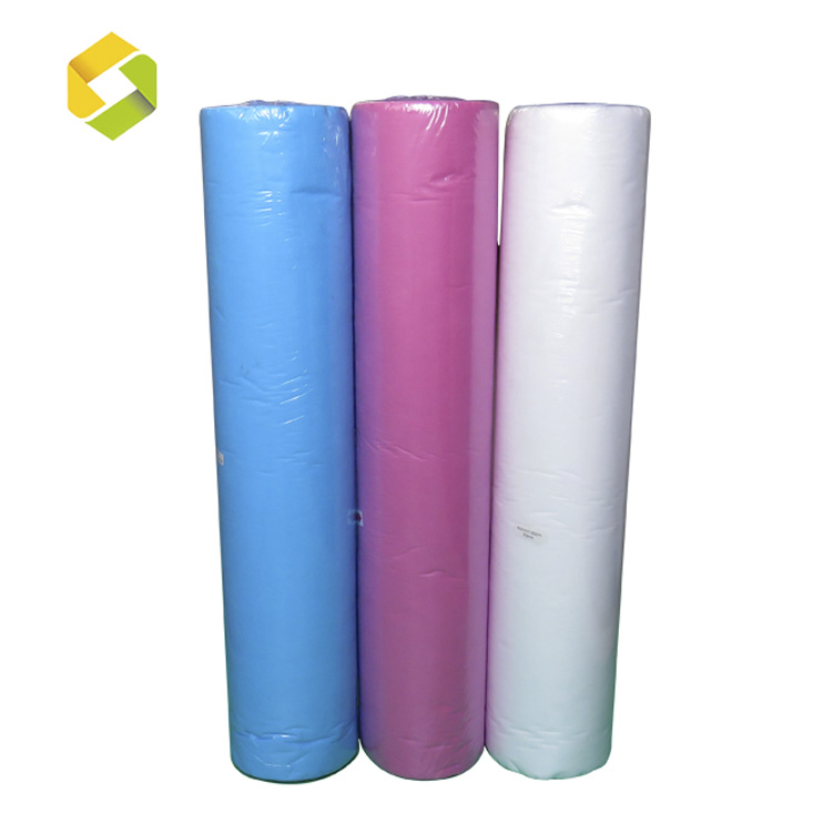 High quality disposable bed sheet roll beauty salon face hole bed sheet message PP bed sheet roll