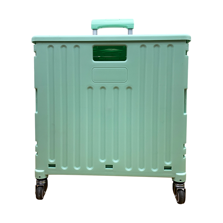 Easy To Assemble 65L Market Shopping Trolley TPR coated wheels FOR wholesale