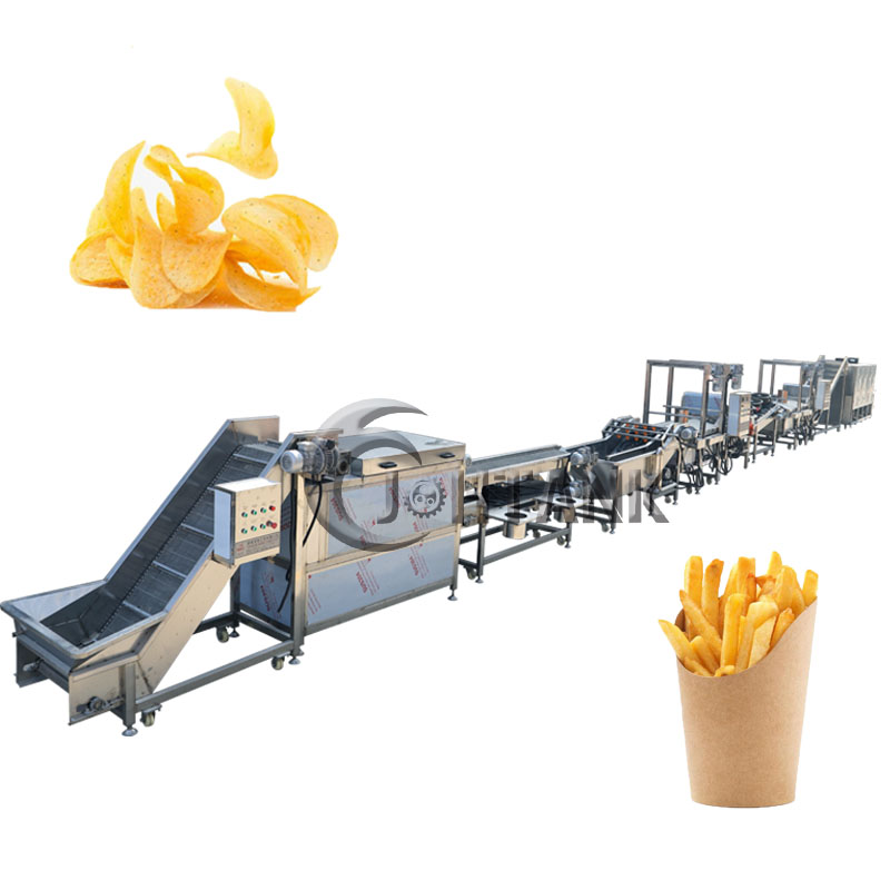 Automatic french fries potato chips making machine