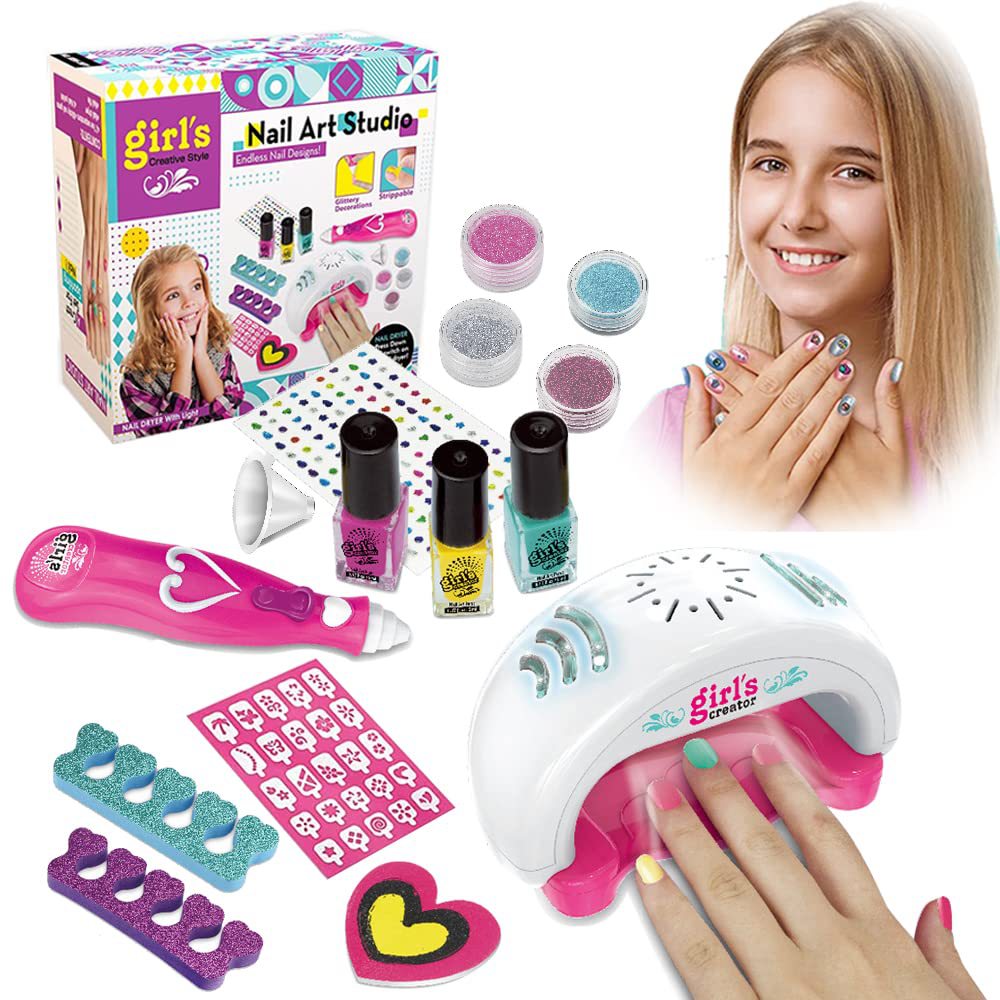 Good Selling Kids Makeup Sets Children'S Nail Art Toys Electric Nail Machine Make Up Kit Toys For Girls