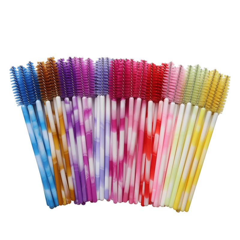 Disposable Eyelash mascara wands with multicolor wands