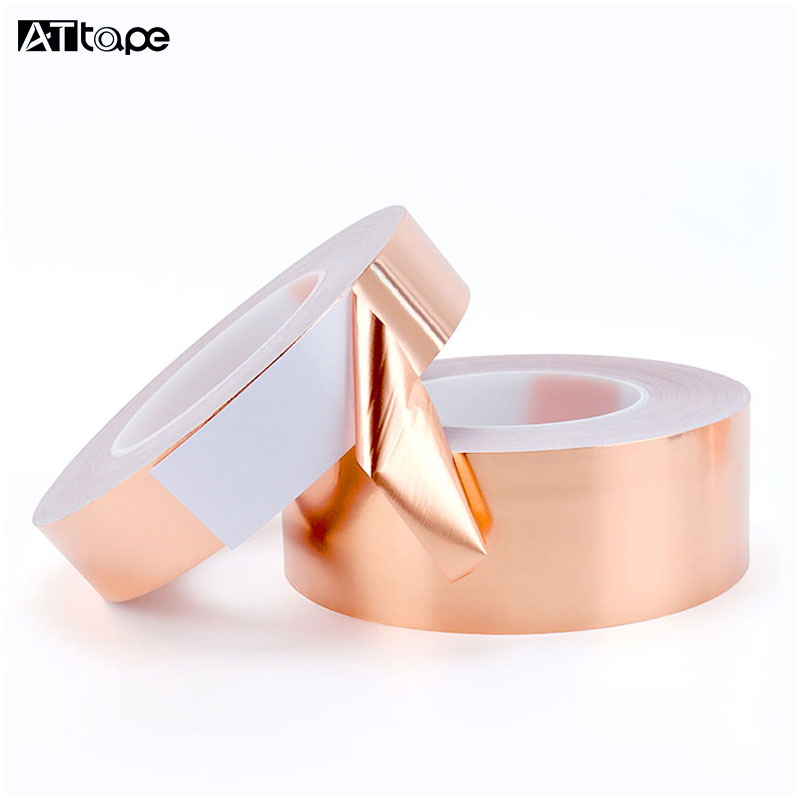 Copper Foil Tape ,with Conductive Adhesive ,Slug and Snail Repellent, Guitar, EMI Shielding, Electrical Repair, Stained Glass