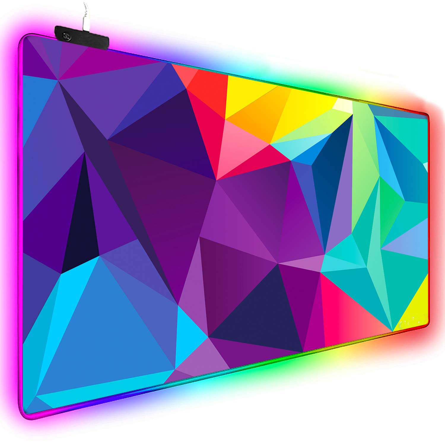 Расширенный RGB коврик для мыши коврик игровой светодиодного освещения коврик для мыши с изображением