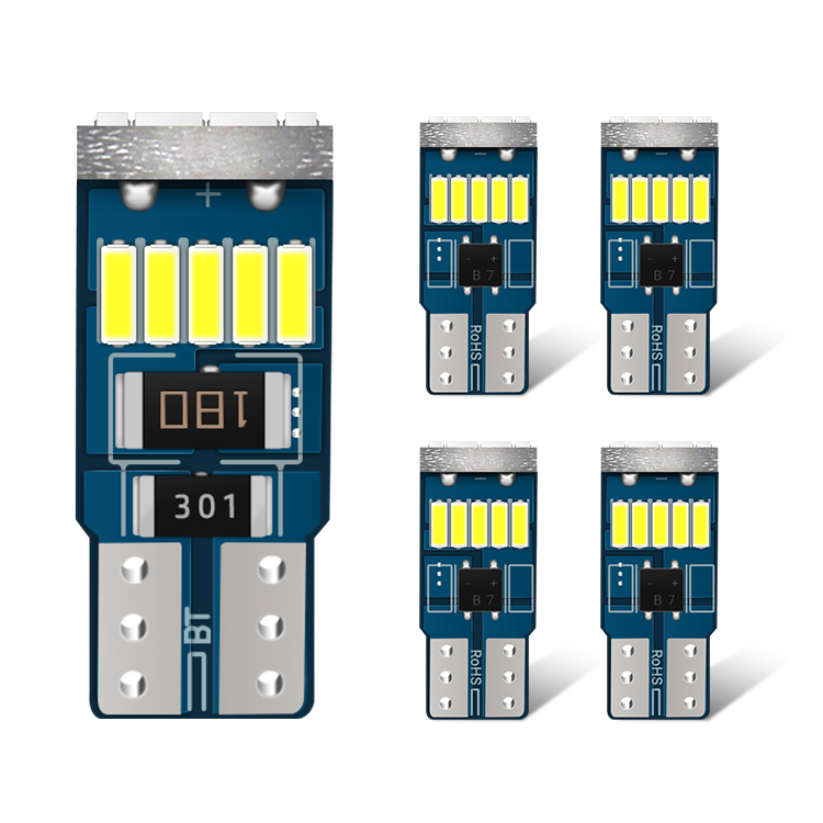 W5W Canbus led 194 168 T10 4014 15smd luz Luces внутренние автомобильные номерные знаки t10 Светодиодная лампа canbus park light