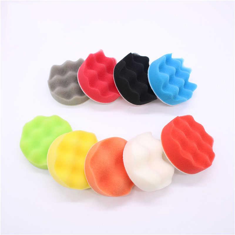 14Pcs Car Polishing Waxing Sponge Wheel Polishing Disc Kit Set 3inch M10 Sponge Disc Pad For Car Polisher Polishing Buffing Auto