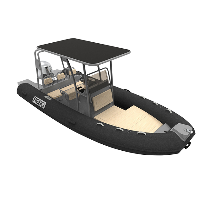 18ft Aluminum RIB 560 V Hull Hypalon Inflatable Rowing Boats With Sundeck