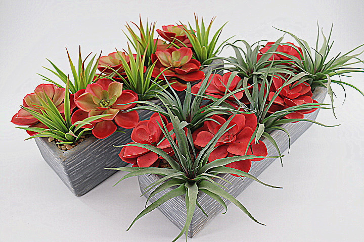 Artificial plant mini plastic fleshy potted plant office furnishing tabletop and various scenes decoration