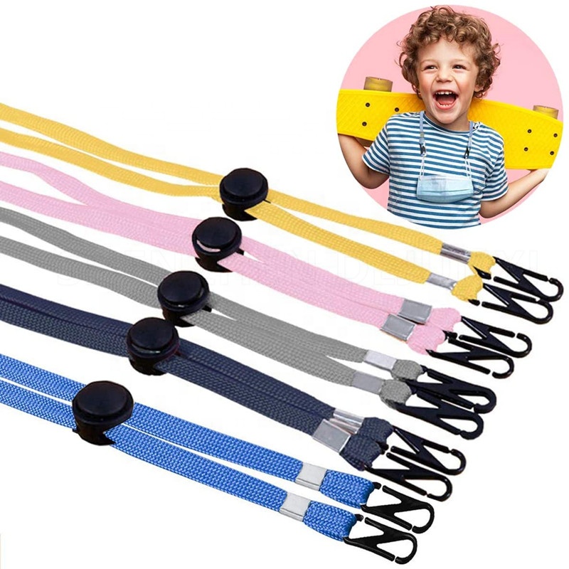 FaceMask Lanyard Strap Adjustable MaskHolder Ear Saver Around the Neck MaskHanger for Kids Students Adults