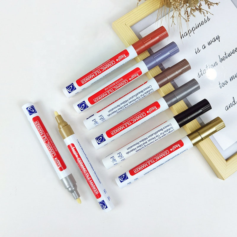 1pcs In Opp Bag With An Extra Chisel Tip Grout Tile Marker Strong Covering Force Tile Restore Renew Pen