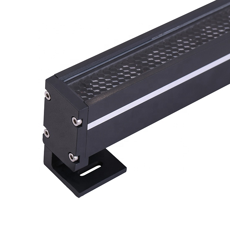 Наружный алюминиевый светодиодный настенный светильник 18 Вт 36 Вт 48 Вт rgb ip65 dmx 512 из закаленного стекла для высотных зданий