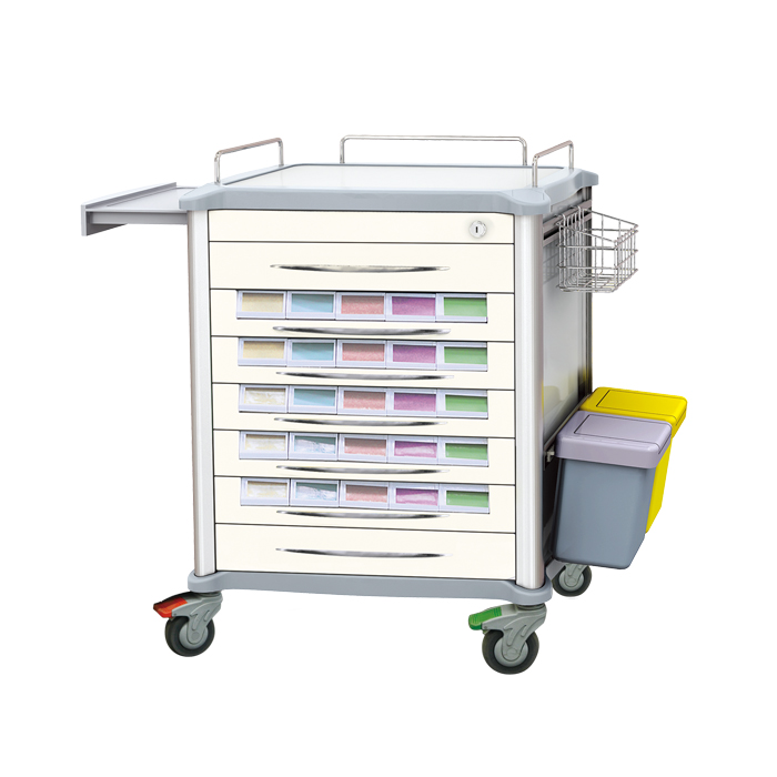 stainless steel top surface medicine trolley manufacturer