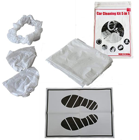 Factory price.Accept Customized Logo Seat covers fits 100% Disposable Car white seat covers design Plastic seat cover