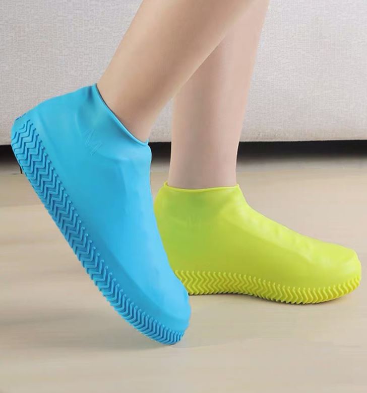 Hot Sale Clear Rain Boot Anti Slip Rainy Reusable Waterproof Rubber Silicone Shoe Cover custom logo