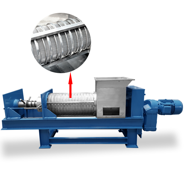 Spent grains organic refuse spiral dewaterer recycling machine line