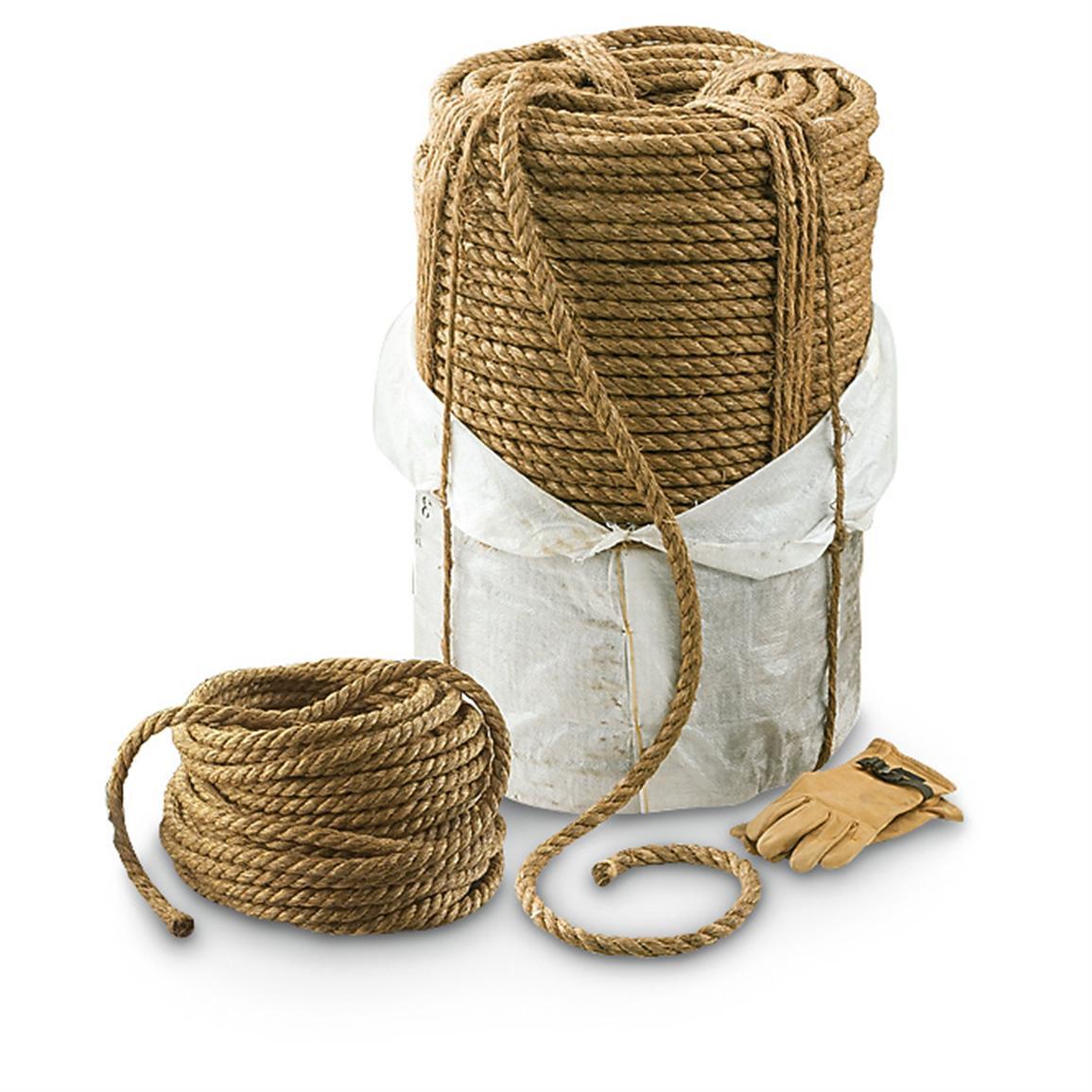 Manufacturer Rope Top Quality 100%natural 5-60mm Best Quality Factory Bulk 6mm Jute hemp Natural Hemp Manila Rope