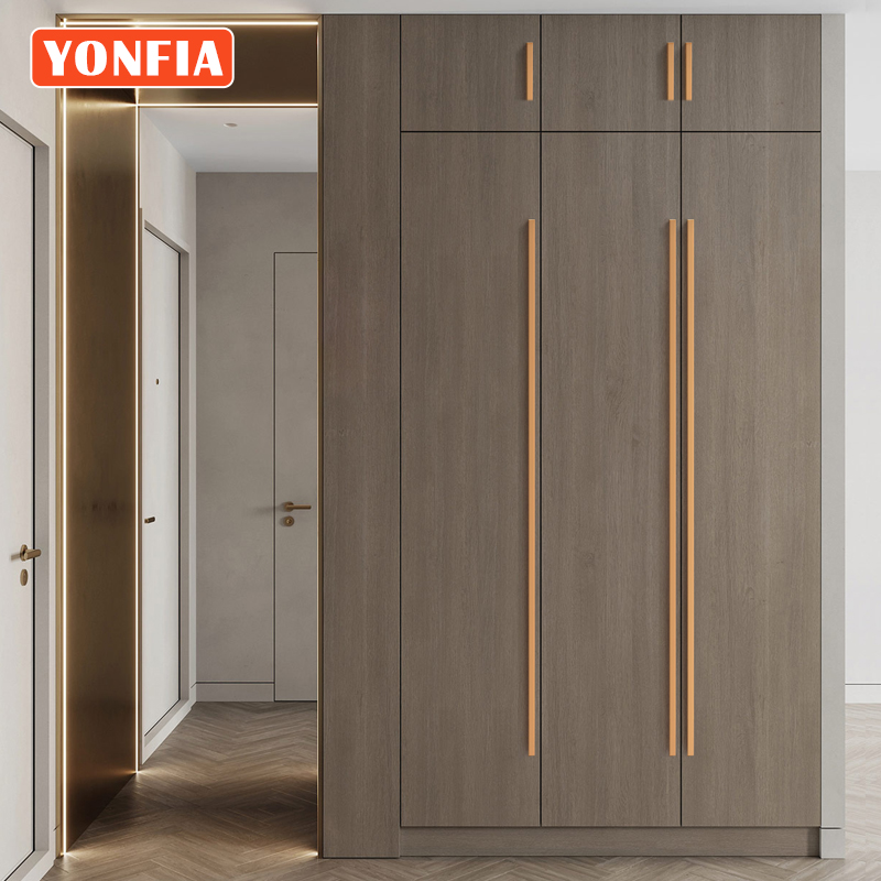 Длинная алюминиевая ручка YONFIA 3745, ручка для шкафа, кухонного шкафа, выдвижная ручка, длинная дверная ручка для шкафа