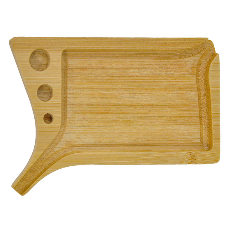 Maaadro New style opposite direction wooden cigarette tray custom logo blank wooden rolling tray