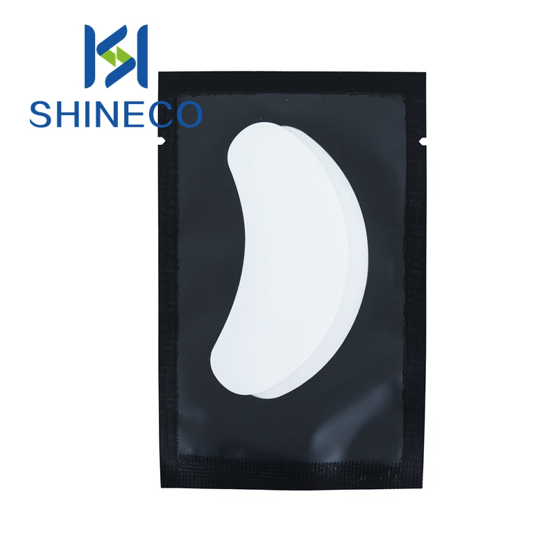 SHINECO STY-09 официальная торговая марка, ультра белые накладки для глаз для наращивания Eeylash, Заводские OEM черные накладки для глаз для ресниц