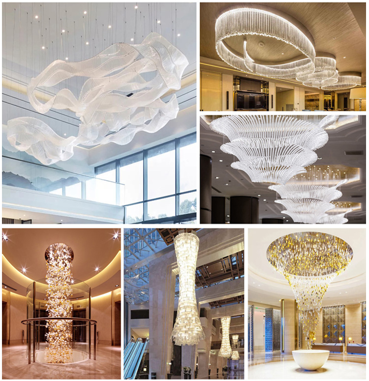 The Dazzling Crystal Transparent Light Is Suitable For The Room Decoration