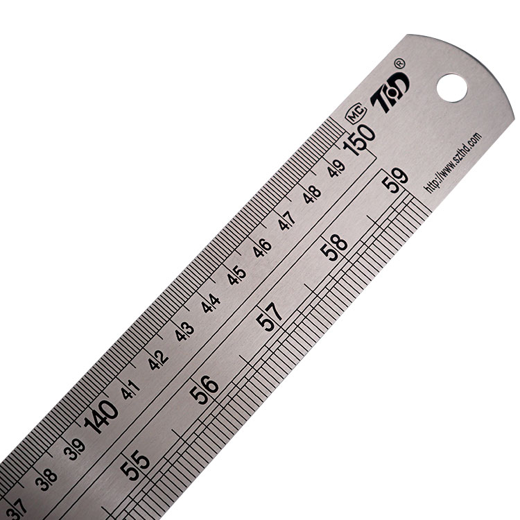 THD бренд TH-5029 150 см/59 дюймов линейка из нержавеющей стали
