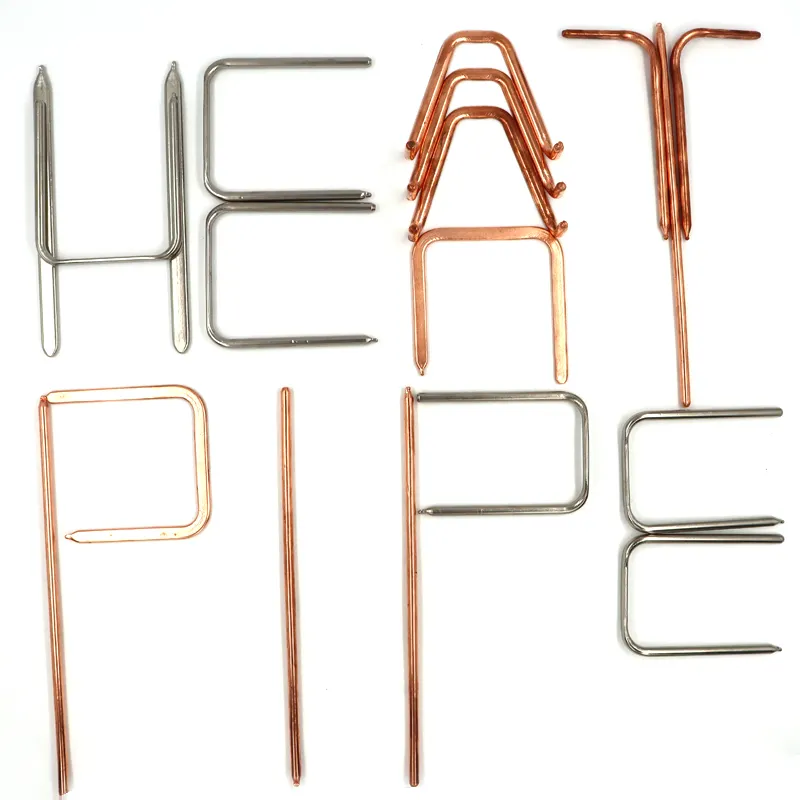 ODM high power copper pipes bending nickel plated 1mm thick vacuum heat pipes 350 mm copper flat heat pipe