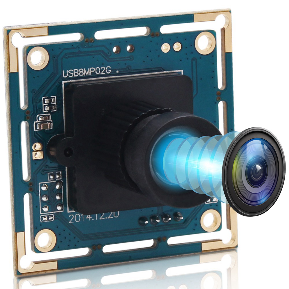 Камера ELP Sony IMX179 с объективом без искажений, веб-камера UVC OTG, миниатюрный HD модуль USB камеры 8 МП для банкомата, киоска, роботизированной камеры