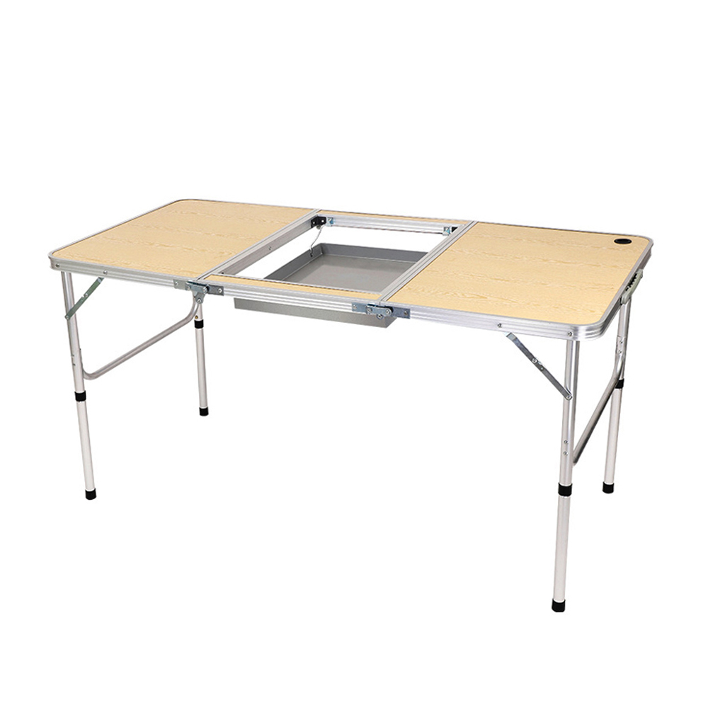 BBQ grill outdoor camping folding aluminium picnic table kitchen